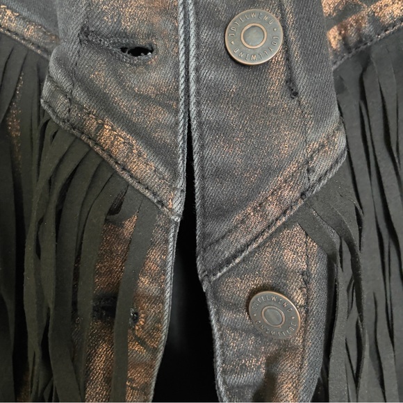 Fringe Denim Trucker Jacket - Picture 6 of 6